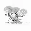 Pohutukawa Tree tattoo design idea