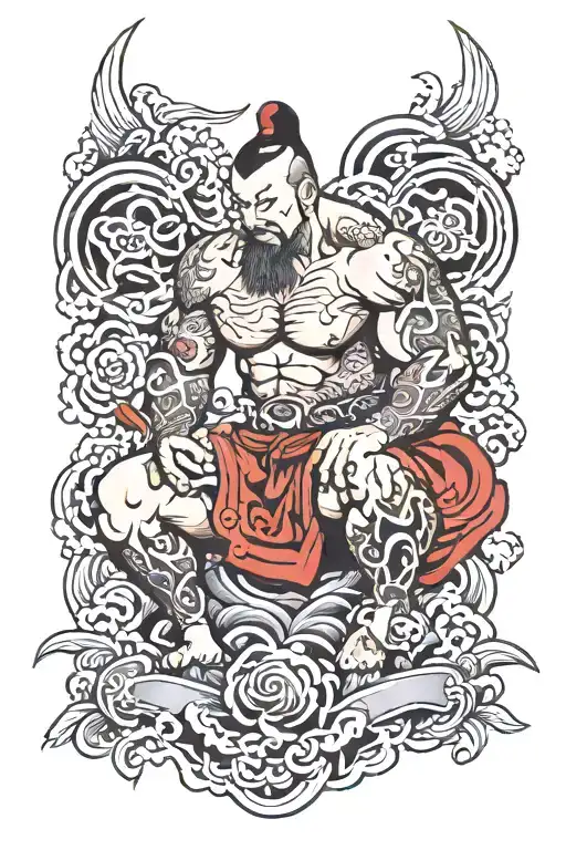 Powerlifting  tattoo design idea