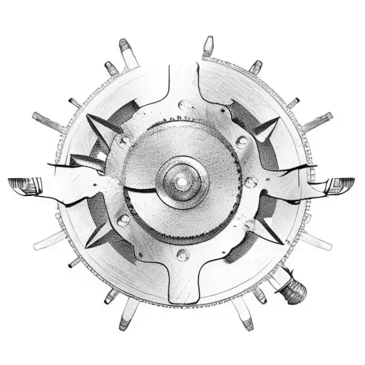 A western-style gear mechanism with a cowboy hat and boots, showcasing your passion for both western culture and mechanical intricacies tattoo design idea