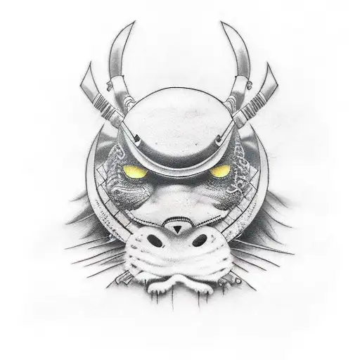 Love Hate Samurai Depression Notes tattoo design idea