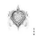 Love with Hate  tattoo design idea