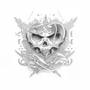 Love with Hate  tattoo design idea