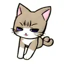 cat outline tattoo design idea