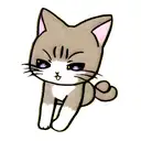 cat outline tattoo design idea