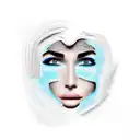 eyebrows microblading in the beach tattoo design idea