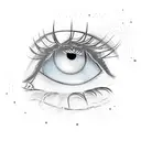 eyebrows microblading in the beach tattoo design idea