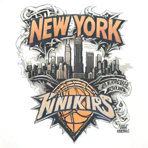 new york build New York knicks tattoo design idea