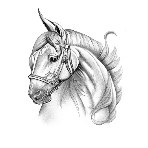 calzado de caballo con treboles tattoo design idea