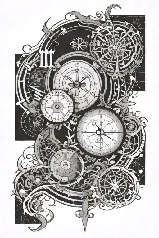 Math formulars tattoo design idea