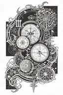 Math formulars tattoo design idea