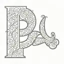 letters TTG only letters tattoo design idea