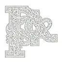 letters TTG only letters tattoo design idea