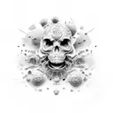 a miscellaneous design that resembles mixed uncontrollable emotions tattoo design idea