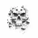 a miscellaneous design that resembles mixed uncontrollable emotions tattoo design idea