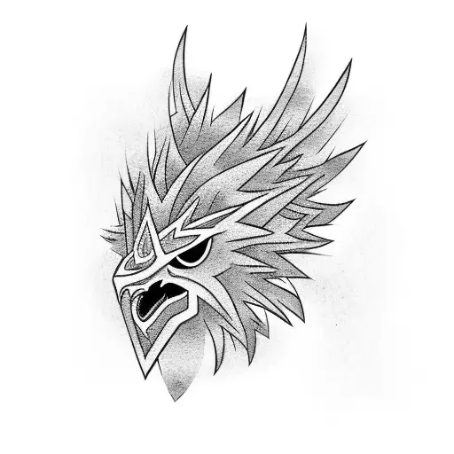 Zapdos tribal tattoo design idea
