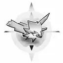 Zapdos pokemon tribal tattoo design idea