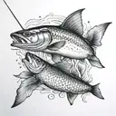 fishing and memorial tattoo tattoo design idea