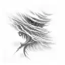 storm clouds tattoo design idea