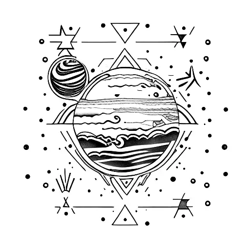 jupiter tattoo design idea