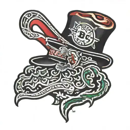 boston red sox hat tattoo design idea