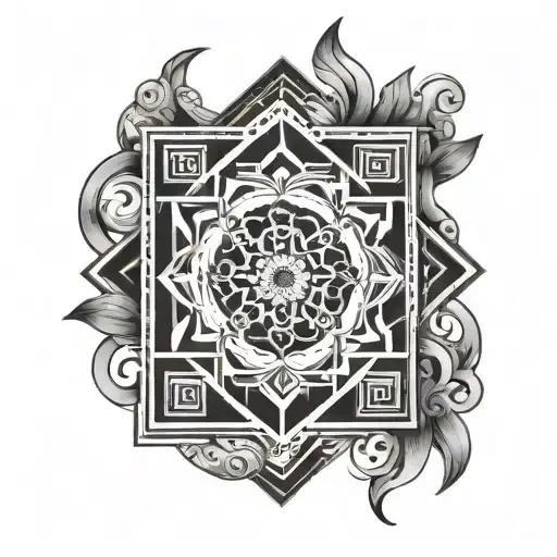 manica ,antique,geometric design. tattoo design idea