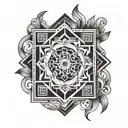 manica ,antique,geometric design. tattoo design idea