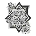 manica ,antique,geometric design. tattoo design idea