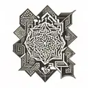 manica ,antique,geometric design. tattoo design idea