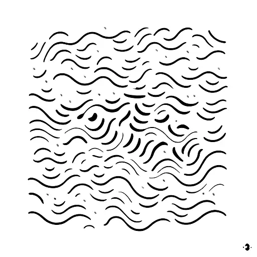 love encounter between rain and ocean tattoo design idea