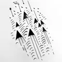  rain and ocean collide tattoo design idea