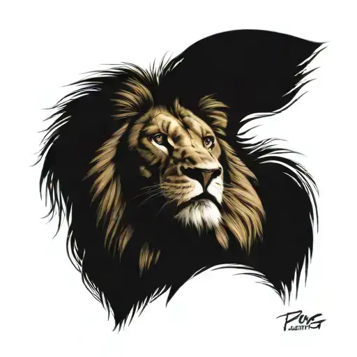 lion king tattoo design idea