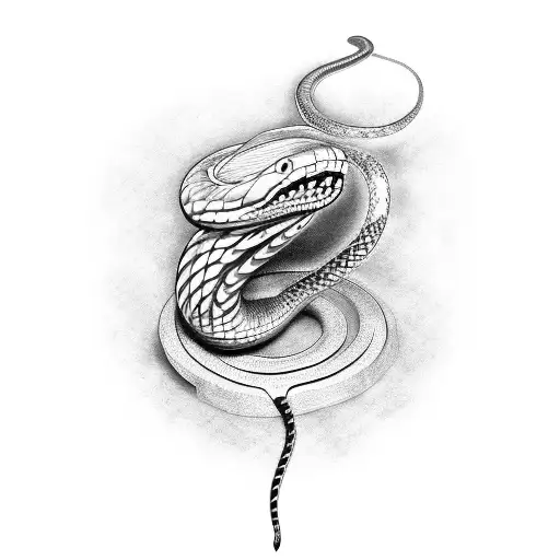 Snake King cobra, techno design, animals, cobra, tattoo png | PNGWing