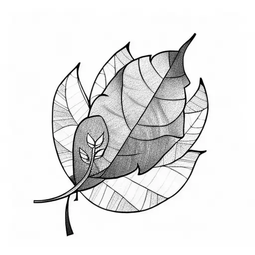 basil leaf  tattoo design idea
