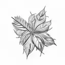 basil leaf  tattoo design idea