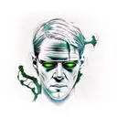 torn open skin with green code from the movie the matrix inside  tattoo design idea