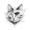 Cat name Yuri tattoo design idea