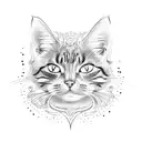 Cat name Yuri tattoo design idea