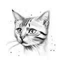 Cat name Yuri tattoo design idea