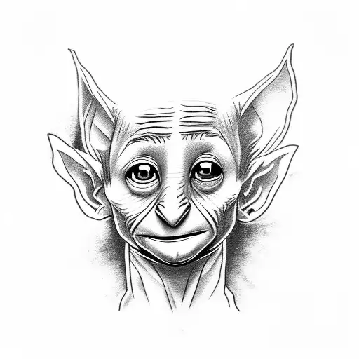 Dobby Harry Potter tattoo design idea