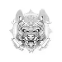 Foo Dog tattoo design idea