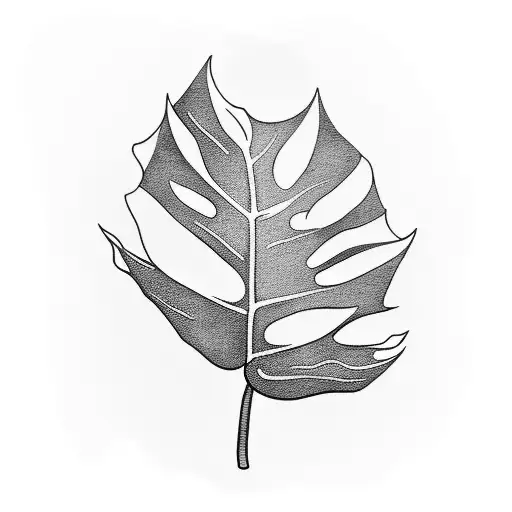 monstera leaf, dog, travel, Caribbean, music tattoo design idea