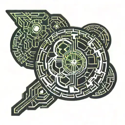 Medal of Saint Benedict tattoo design idea