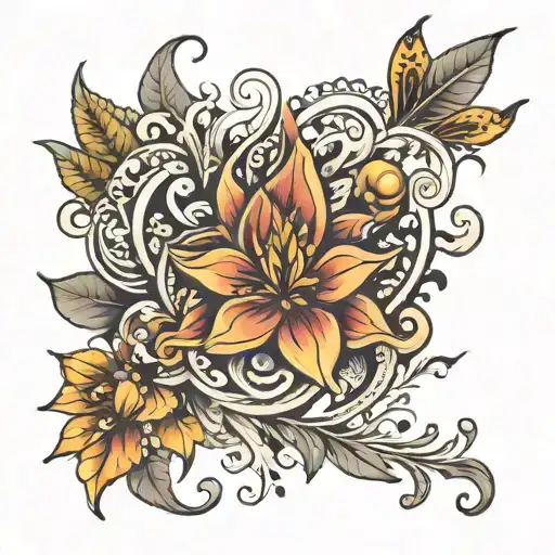 diya tattoo design idea