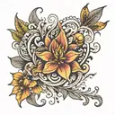 diya tattoo design idea