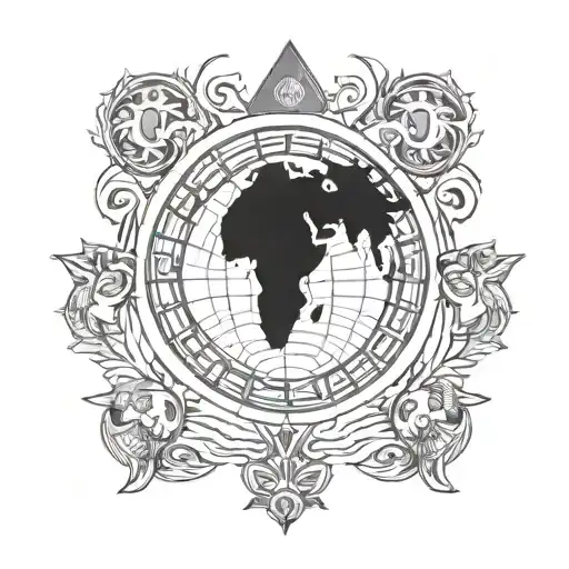 african continent haile selassie tattoo design idea