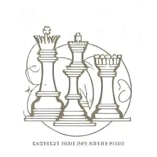 1946 and a chess queen tattoo design idea