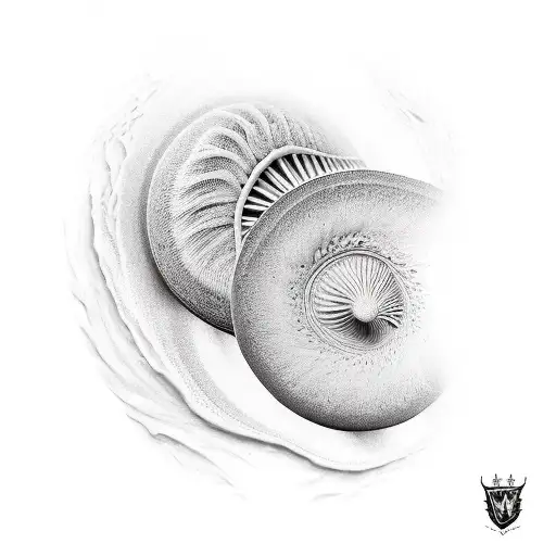 vagues dans un losange pour le triceps tattoo design idea
