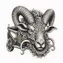 demon driving ram pickup    tattoo design idea