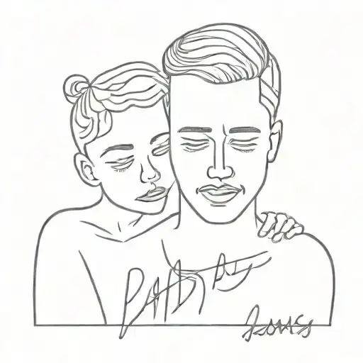 Daddy issues tattoo design idea