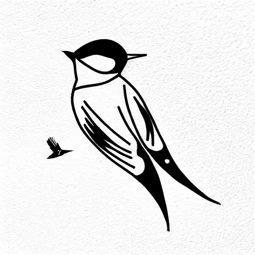 Swallow Bird  tattoo design idea